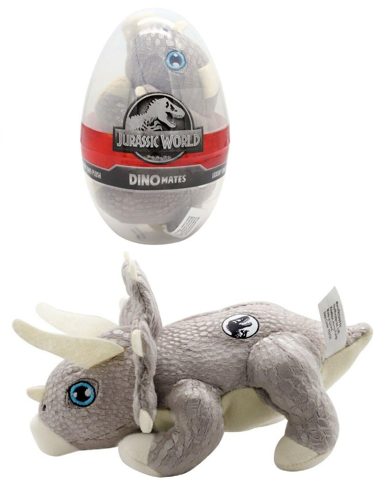 Jurassic World Dinomates Egg 12 CM Plush Triceratops