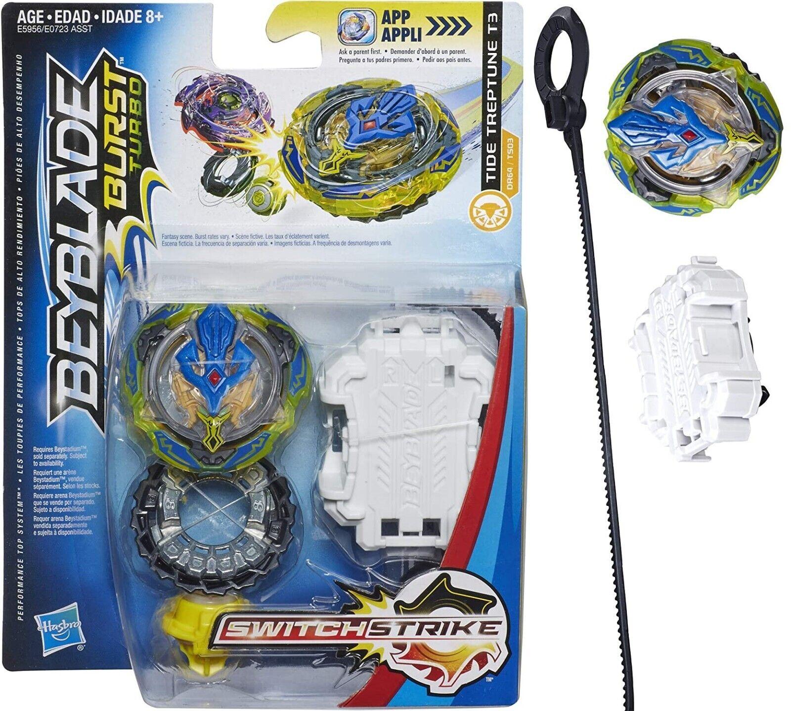 BEYBLADE Burst Turbo Switch Strike Tops Starter Tide Treptune T3 Ages 8+ Toy Fun