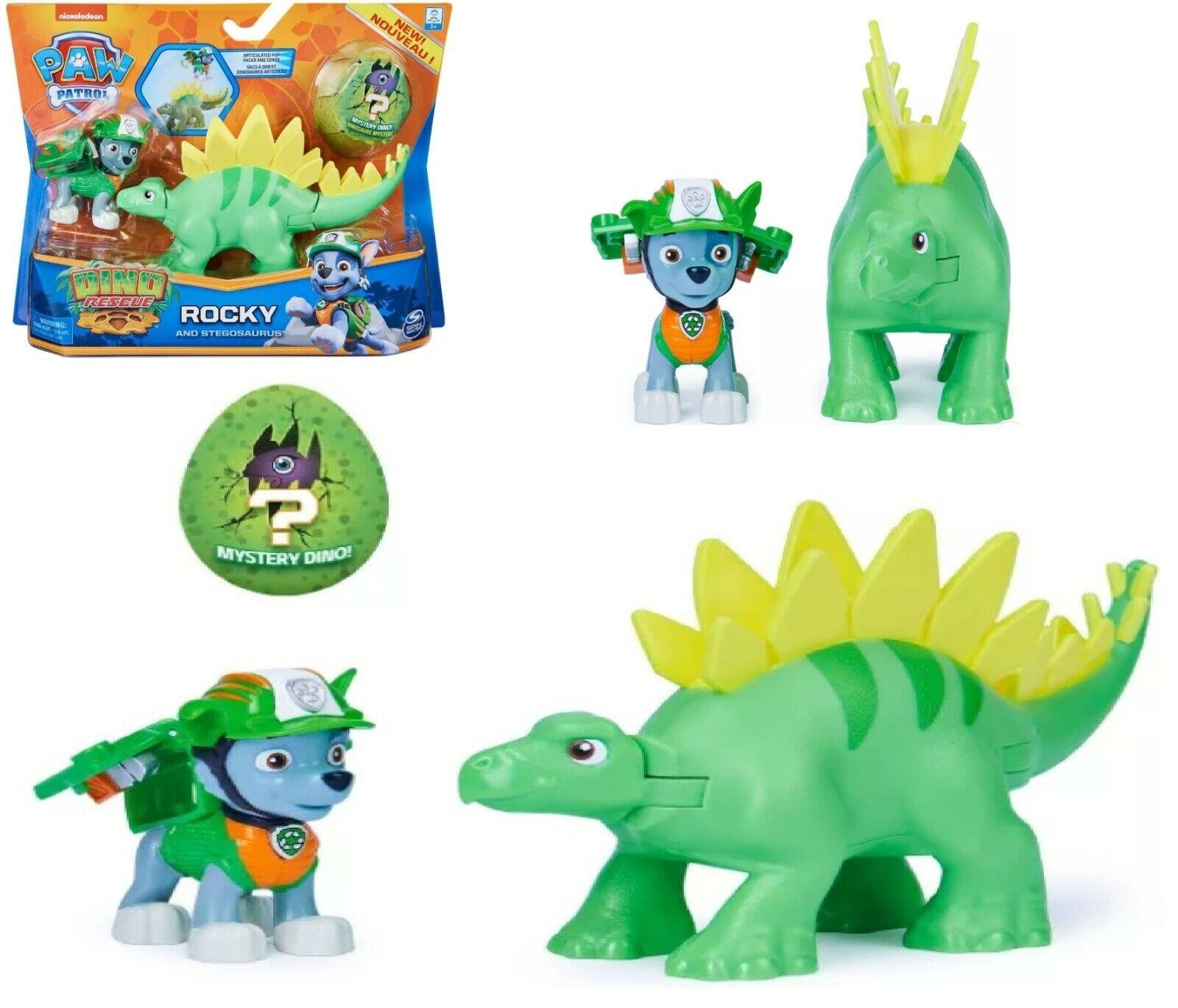 PAW Patrol-rocky & stegosaurus Rescue Hero Ages 3+ Toy Action Dinosaur Pet