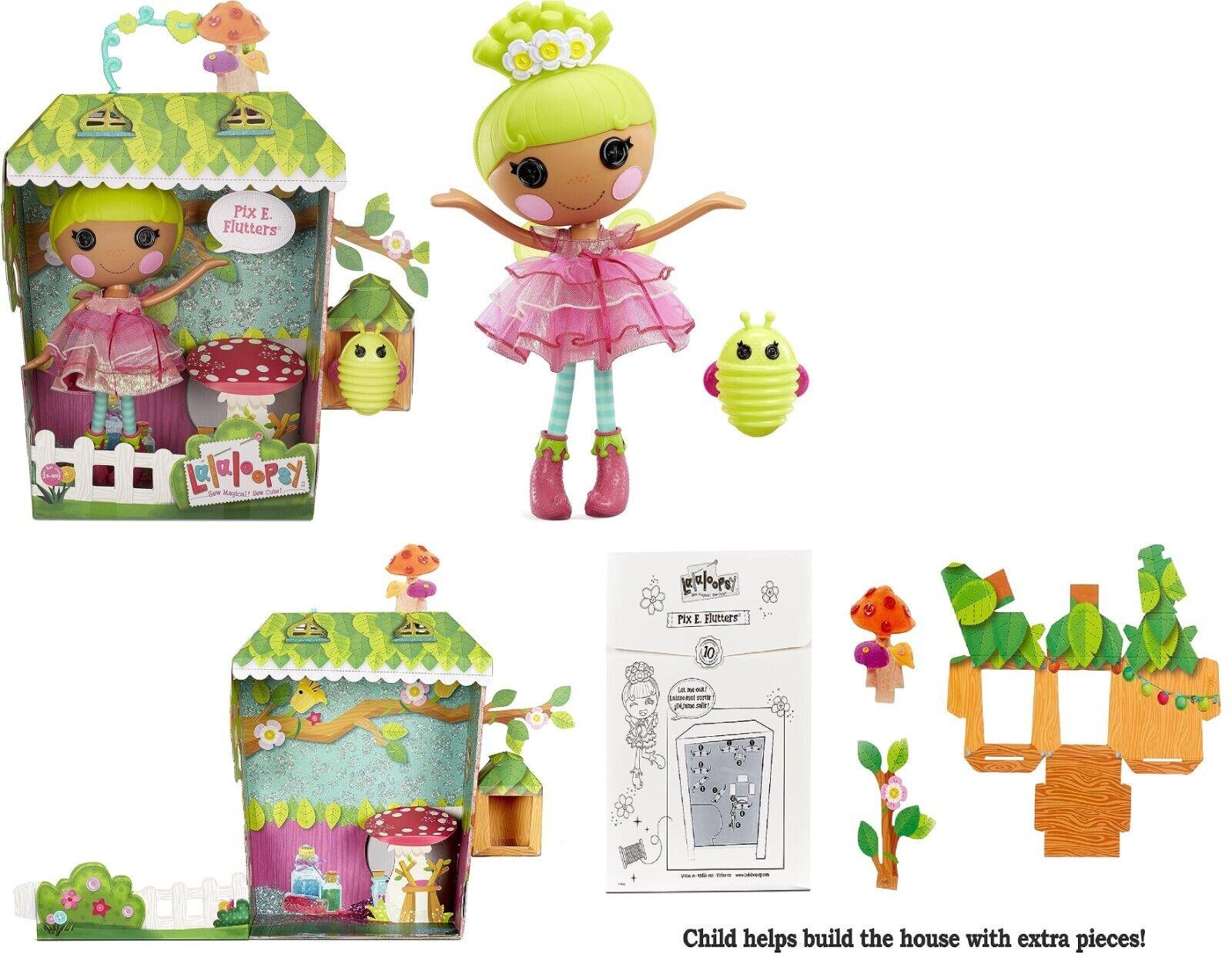 Lalaloopsy-Pix E Flutter-Large 13 Inch Doll Crumbs Sugar Cookie Pet Puppy Sky Play Fashion Fun