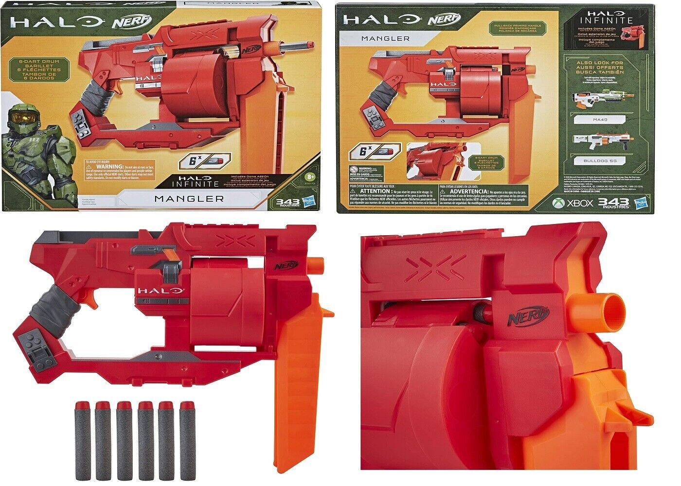 NERF Halo Mangler Dart Blaster Ages 8+ Toy Gun Fire Play Game Unlock Code Gift