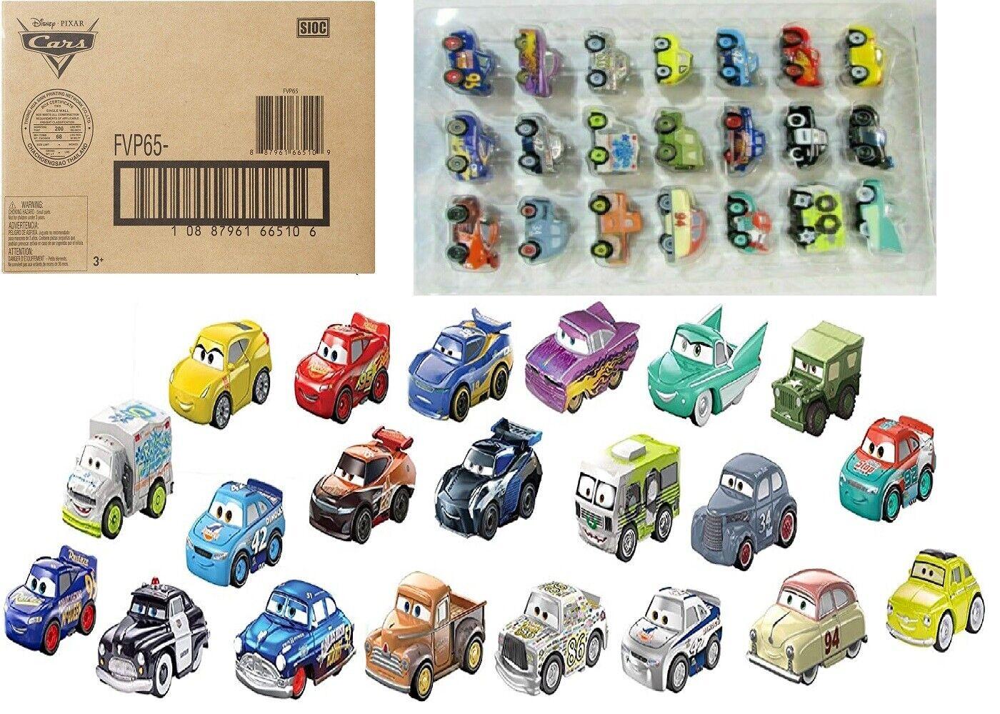 Disney Pixar Cars Mini Racers 21 Pack Ages 3+ Toy Car Lightning Mcqueen Race
