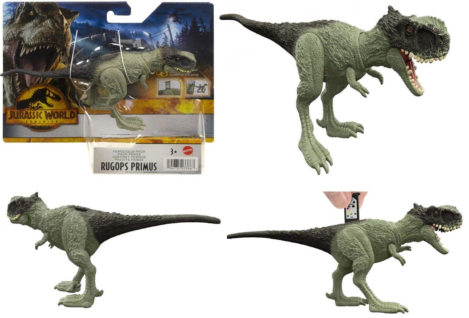 Jurassic World Dominion Ferocious Pack Rugops Primus Action figure for Ages 3+