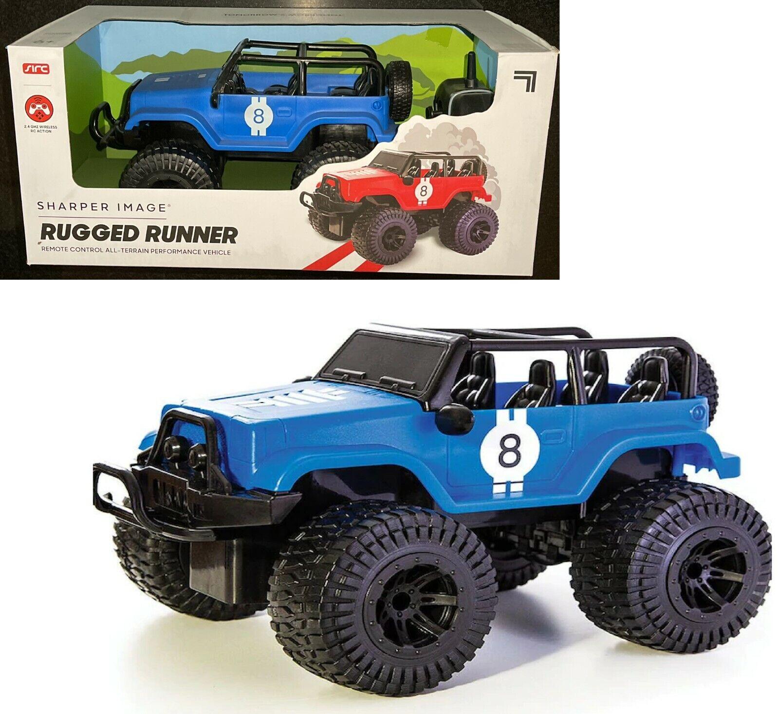 Sharper Image 1:16 RC All Terrain Rugged runner Toy Jeep Car with 2.4 GHZ wireless Remote Control IR for 3+ages