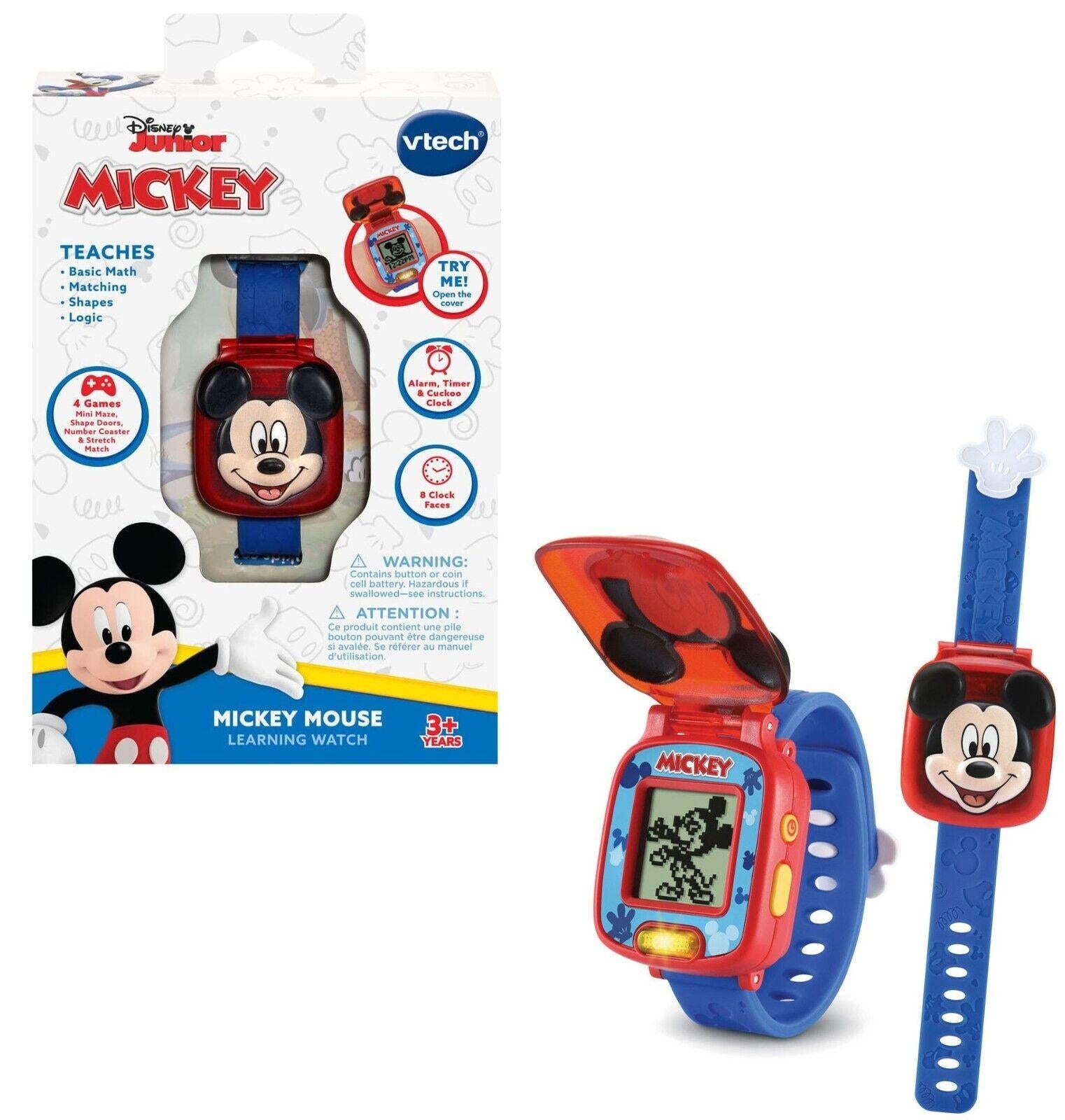 VTech Disney Mickey Mouse Learning Watch Wristwatch Learning Preschool Play
