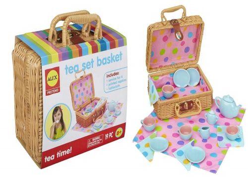 ALEX Toys Pretend Play Tea Set Basket 709W Ages 8+ Toy Girls Gift Cup Picnic Fun