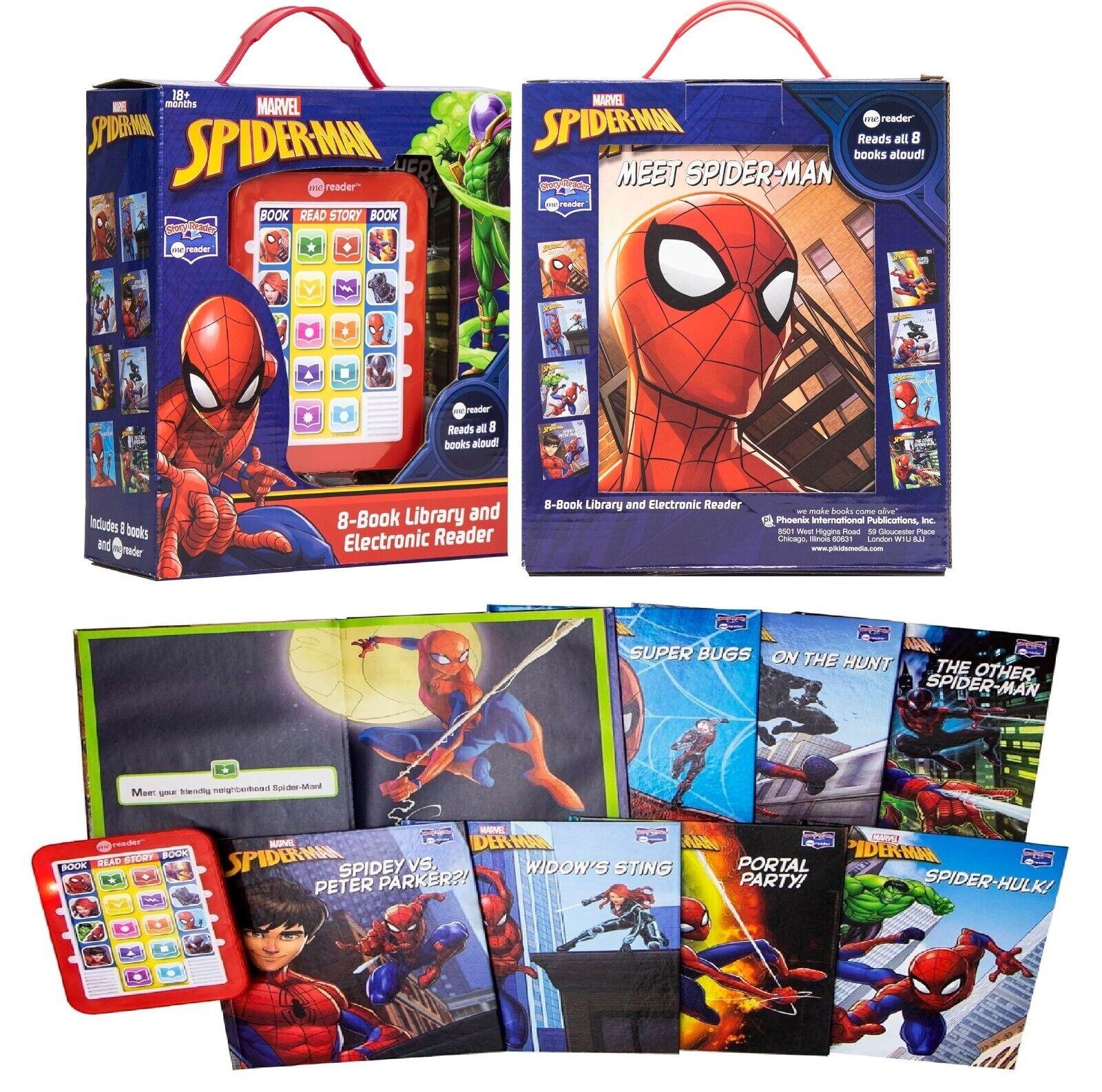 Me Reader Spiderman 8 Book Set Library and Electronic Reader