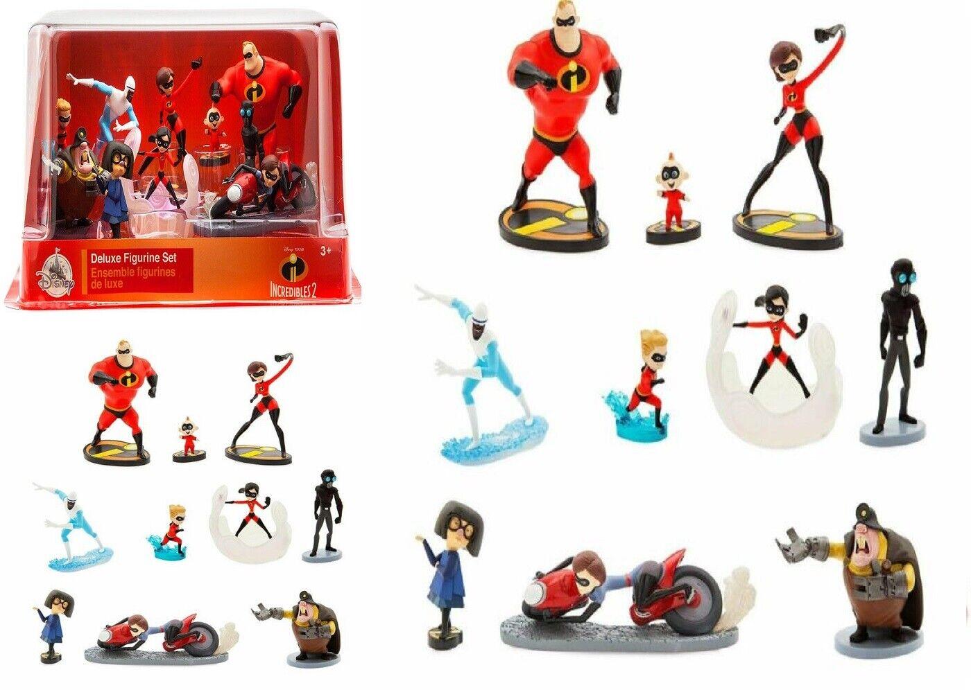 Incredibles 2 Exclusive 10-Piece Deluxe Figure Play Set Ages 3+ Toy Elasticycle