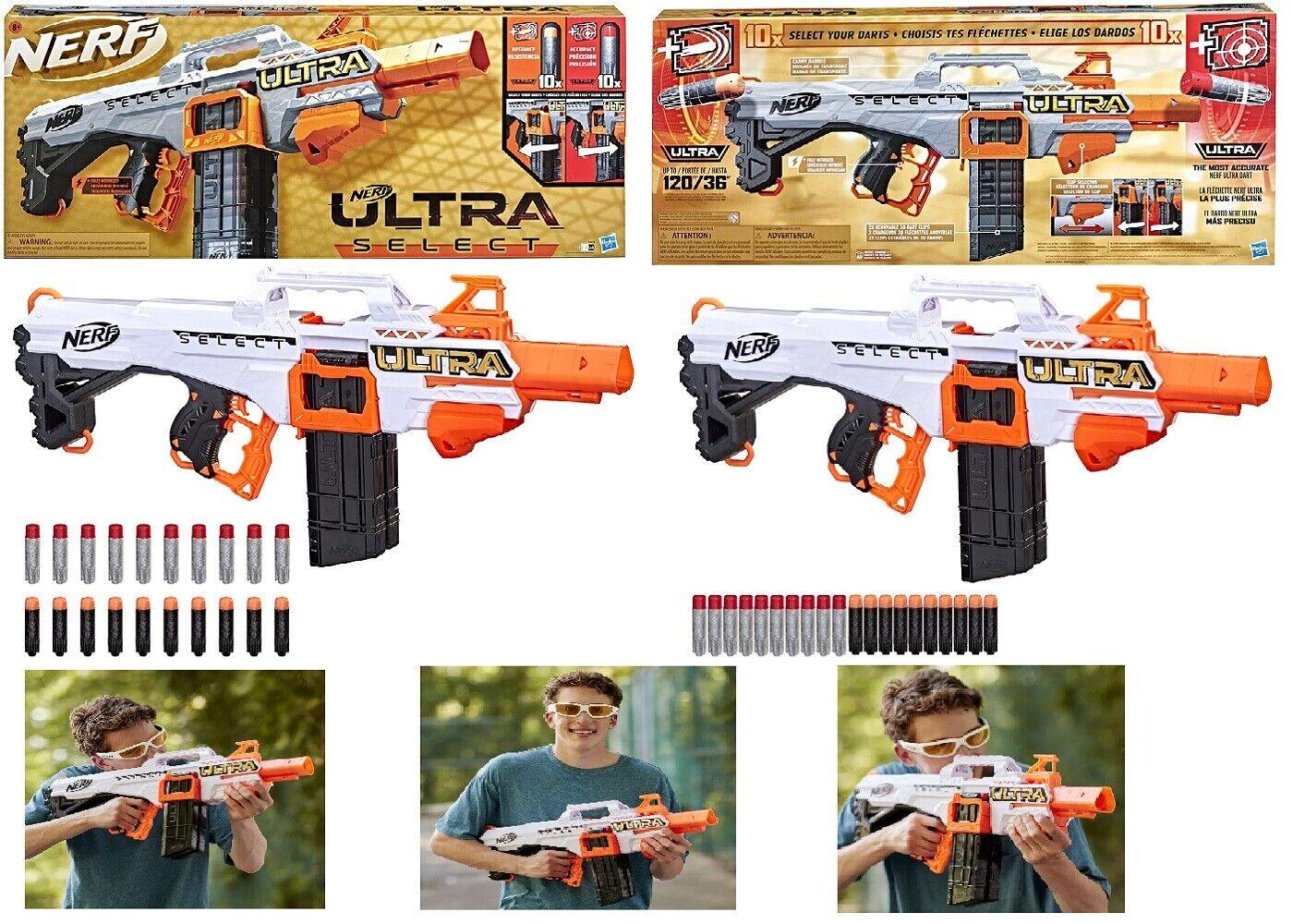 NERF Ultra Select Fully Motorized Blaster Ages 8+ Toy Gun Fire Fight Darts Play
