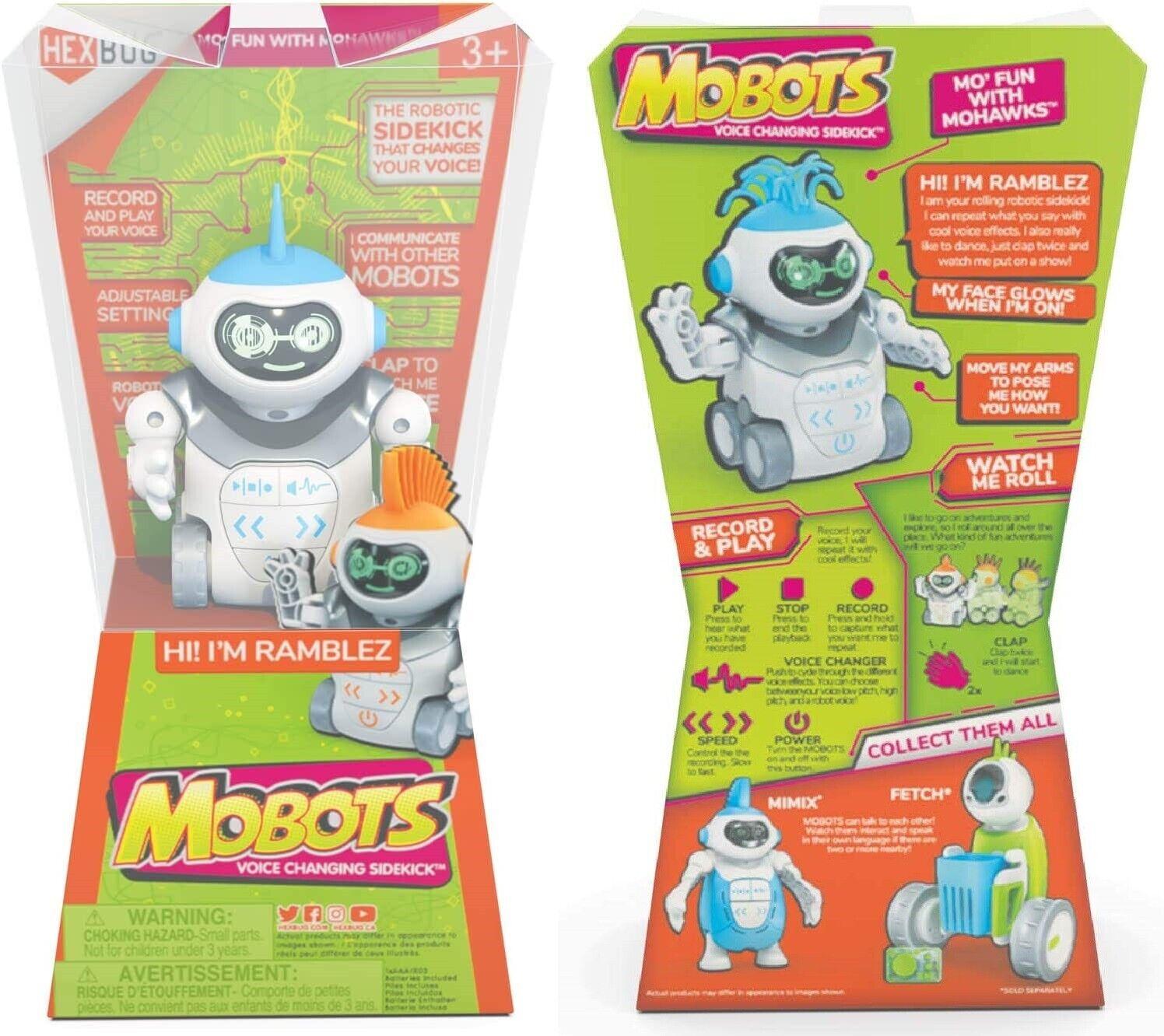 HEXBUG MoBots Ramblez Recording and Talking Robot Kit with Lights and Sound Toy