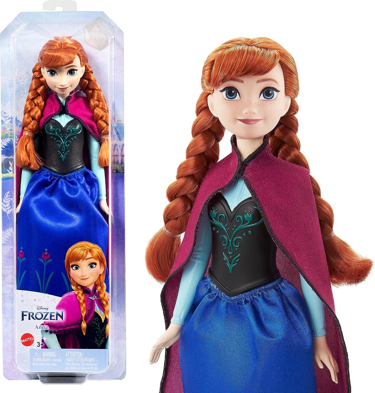 Frozen-Anna-Princess Posable Fashion Doll with Signature Clothing 3+ New Toy