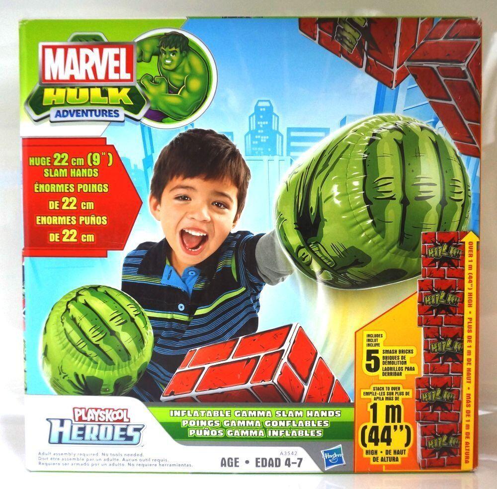 Playskool Marvel Avengers Hulk Ironman Inflatable Hands Ages 4+ New Toy Iron Man