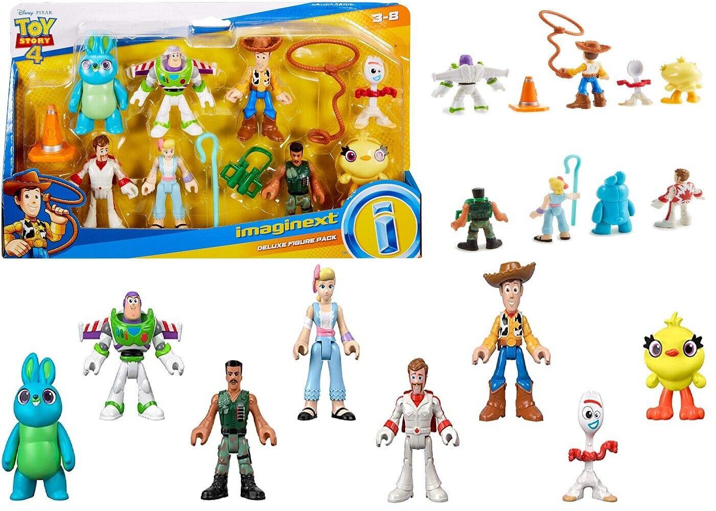 Fisher-Price 8-Figure Deluxe Pack Disney Toy Story Woody Buzz Lightyear Forky