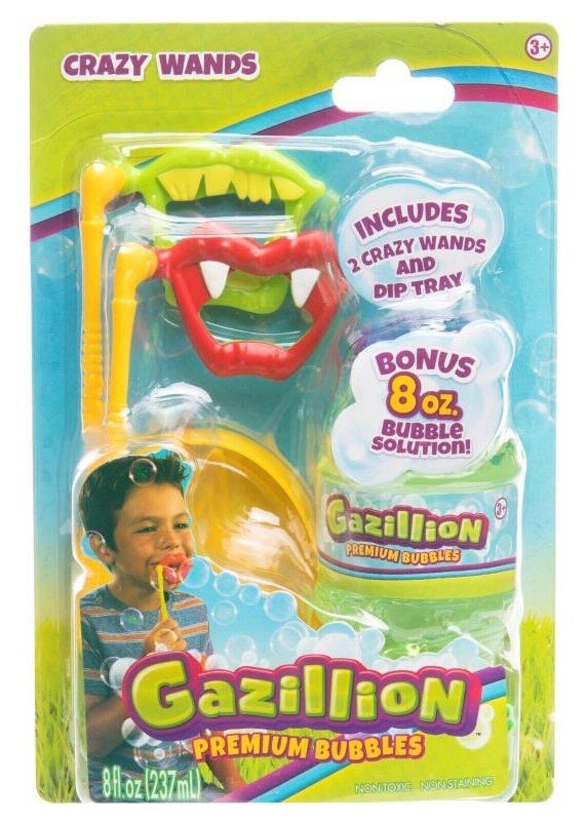 Gazillion Crazy Vampire and Moster Mouth Wands for Ages 3+ New Toy Outdoor Indoor Gift Set Water Air