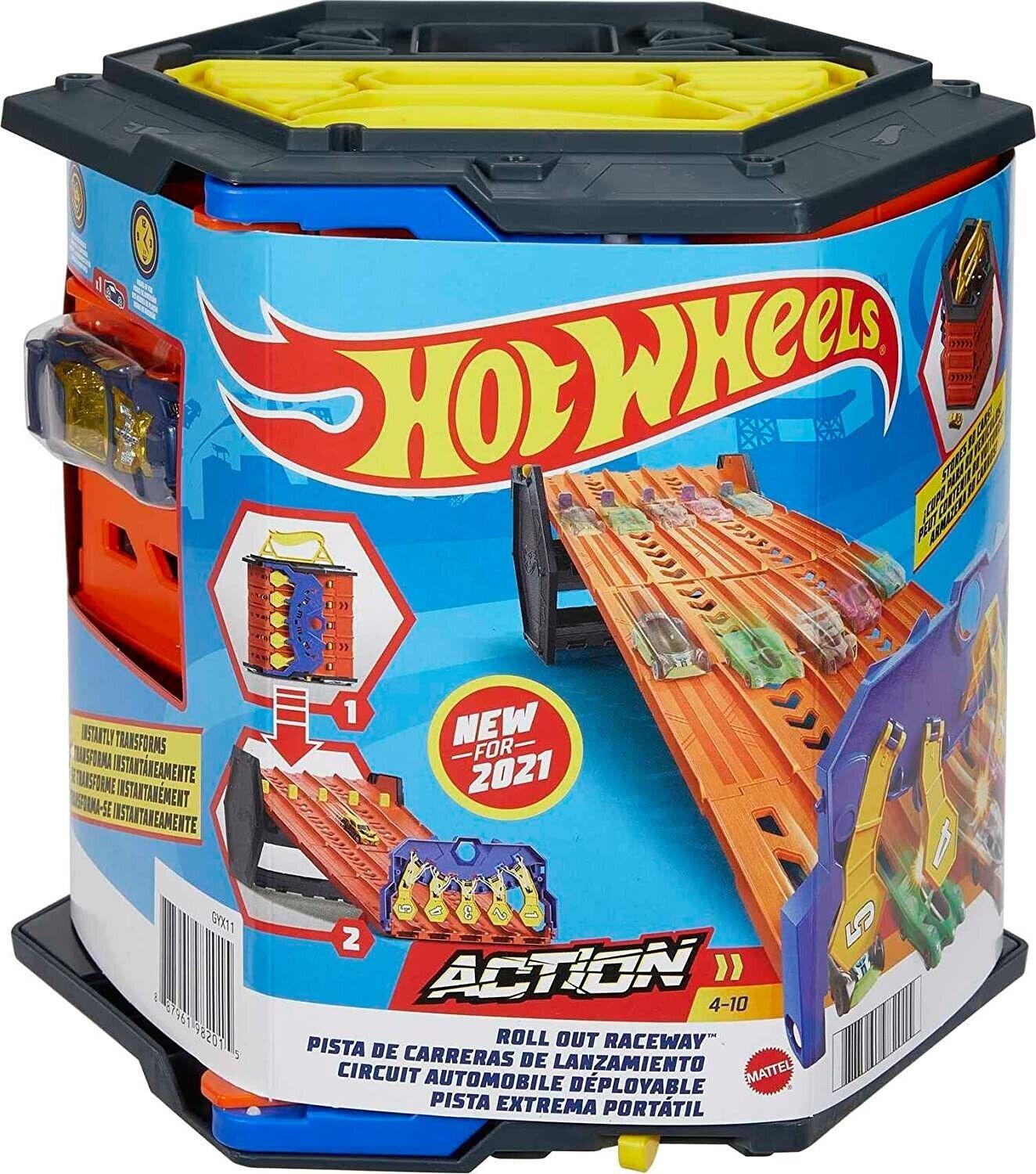 Hot Wheels Roll Out Raceway Ages 4+ New Toy Car Race Track Play
