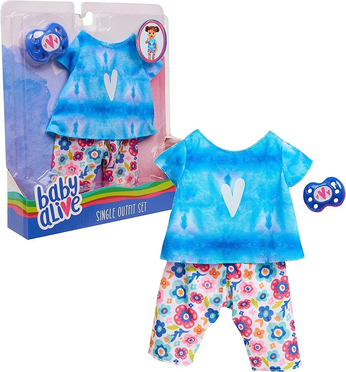 Baby Alive New- Tie Dye tee- Single Outfit Set for Baby Doll New Toy