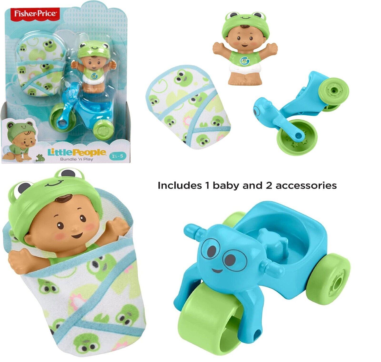 Fisher Price Little People Bundle n Play Ages 2+ Toy Playset includes Tricycle and Baby