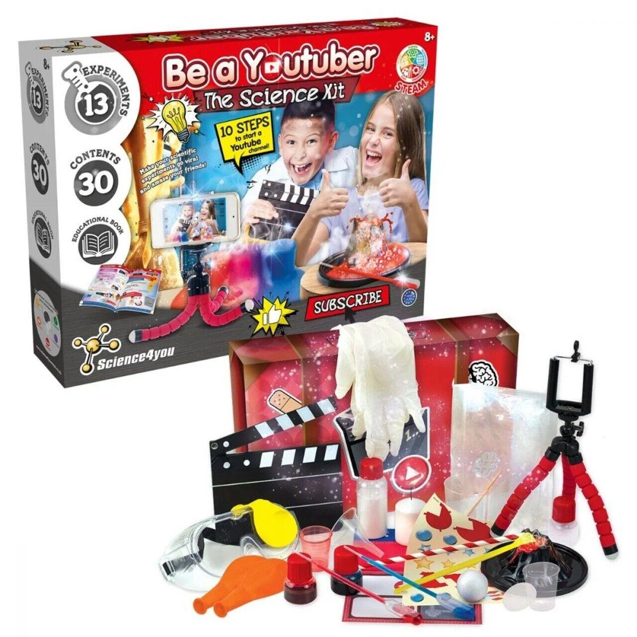 Science4you Studio Lab Be A Youtuber Activity School Project Experiment Gloves