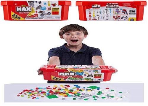 Zuru Max Build building Bricks Accessories Wheels 250 Pieces Set Ages 3+ Toy Fun