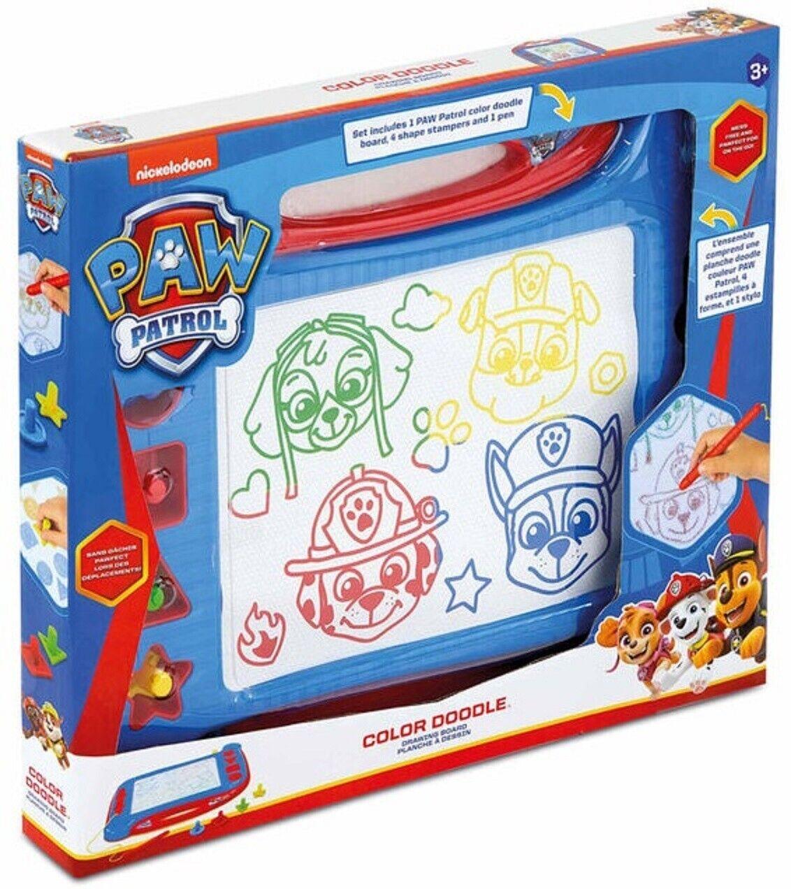 Paw Patrol Colour Doodle Drawing Board Ages 3+ New Toy Paint Draw Pen Shape Play