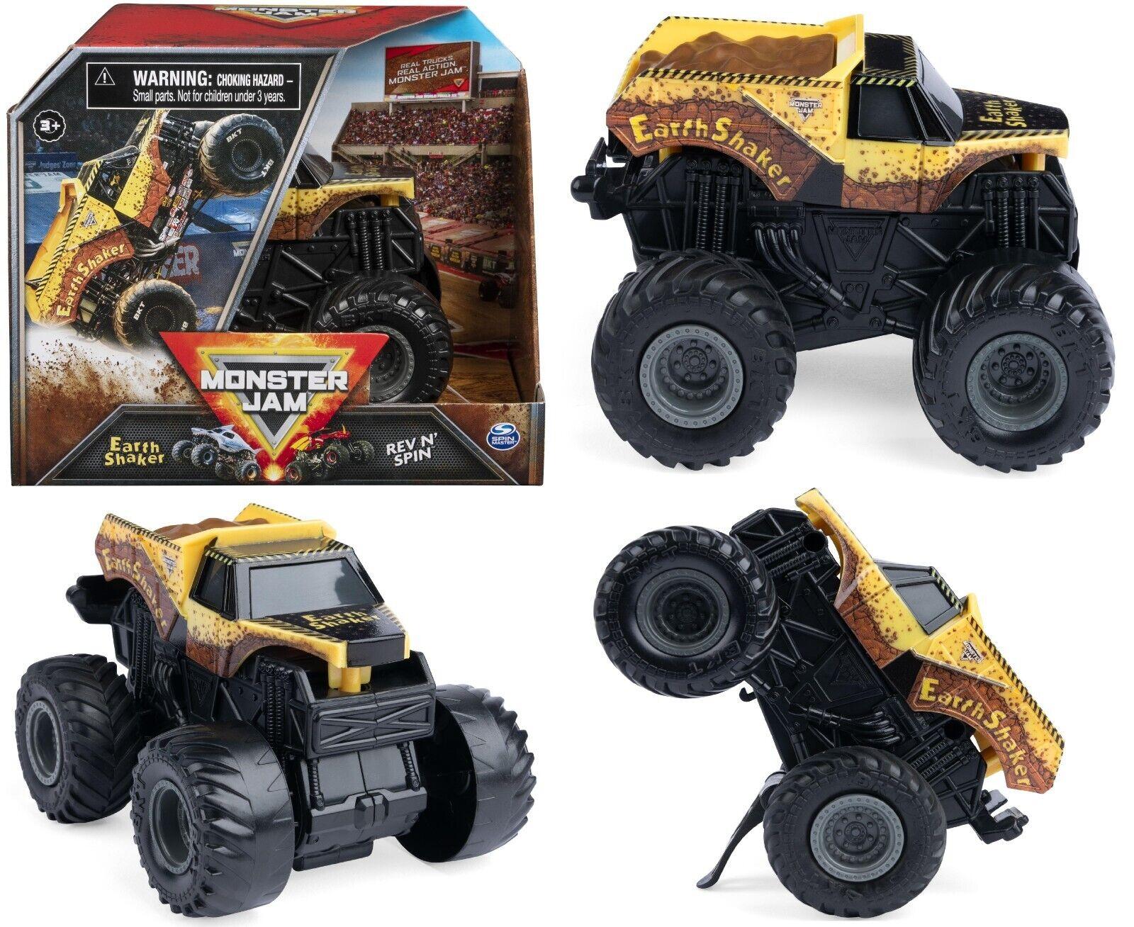Monster Jam 1:43 Rev 'N Spin Earth Shaker Truck for Ages 3+