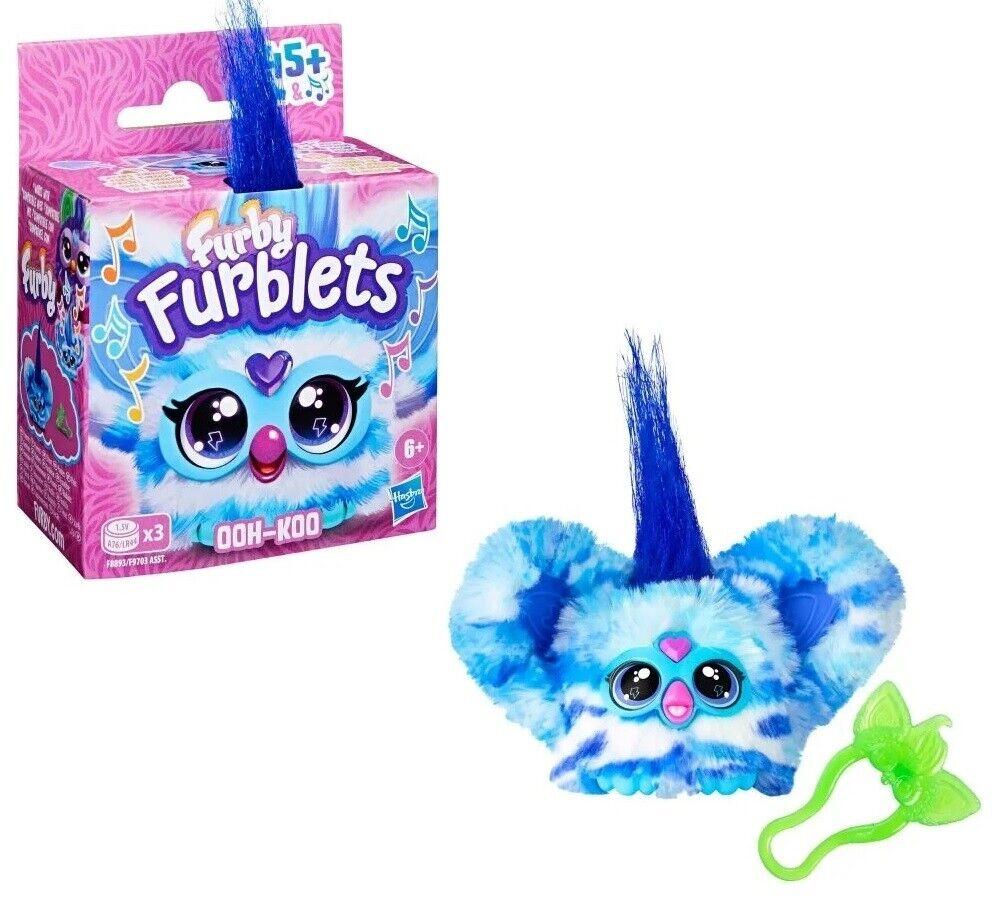 Furby Furblets Mini Electronic Plush Toy Assorted Ages 6+ New Toy 45+ Sounds - Ooh-Koo