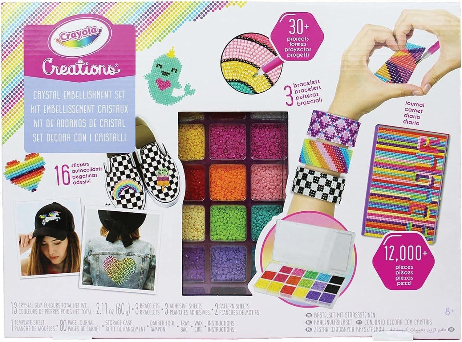 Crayola Creations Crystal Embellishments Set Customise Style Your Own Accessory