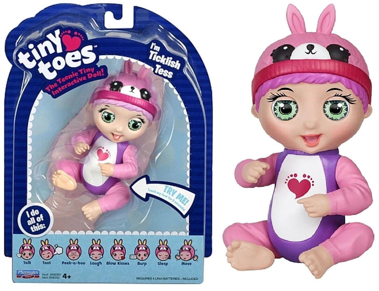 Tiny Toes Bunny Baby Doll Ages 4+ Toy Play Laughing Interactive Gift