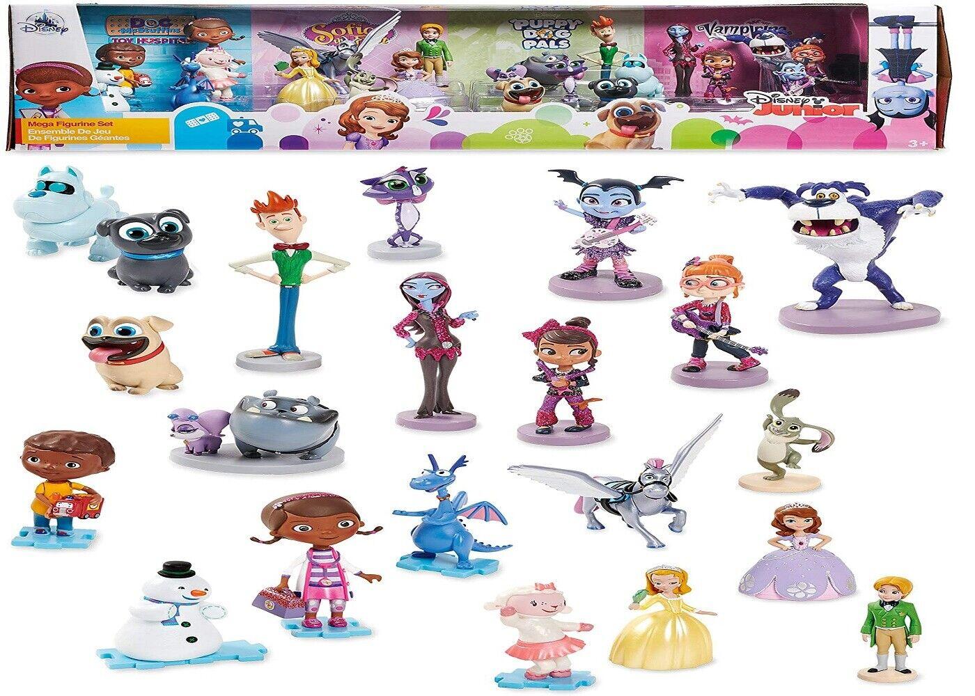 Disney Store Mega 21 Figures Set Doc Mcstuffins Sofia the First Vampirina Doll