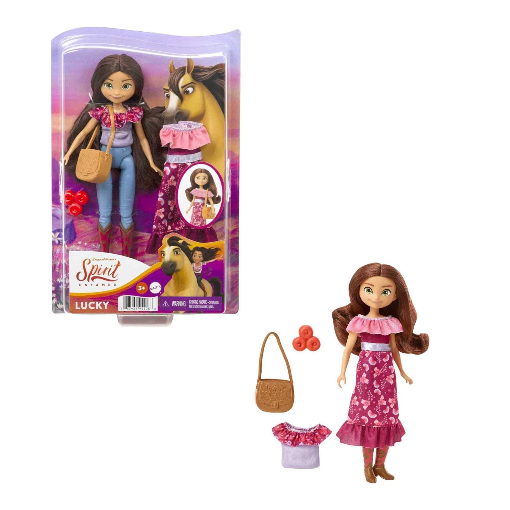 Mattel Spirit Happy Trails Lucky Doll for Kids Story Accessory Set Ages 3+