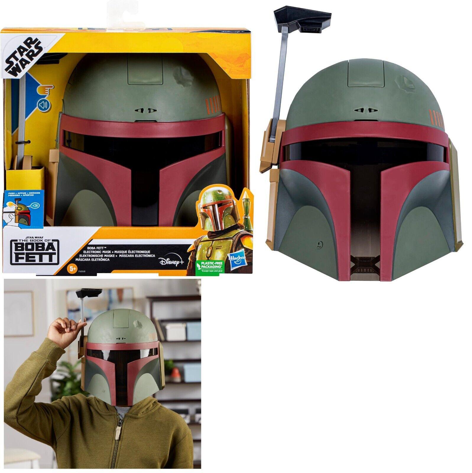 Star Wars Boba Fett Electronic Mask with Sound Effects Costume for Kids Boys