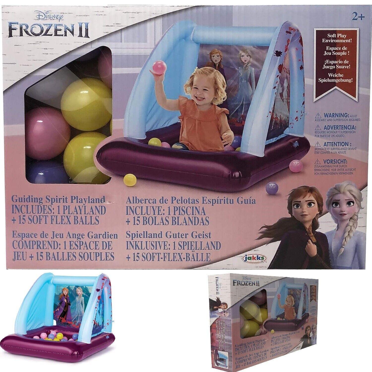 Frozen Ball Pit Playland Inflatable & 15 Soft Flex Balls Ages 2+ New Toy Play