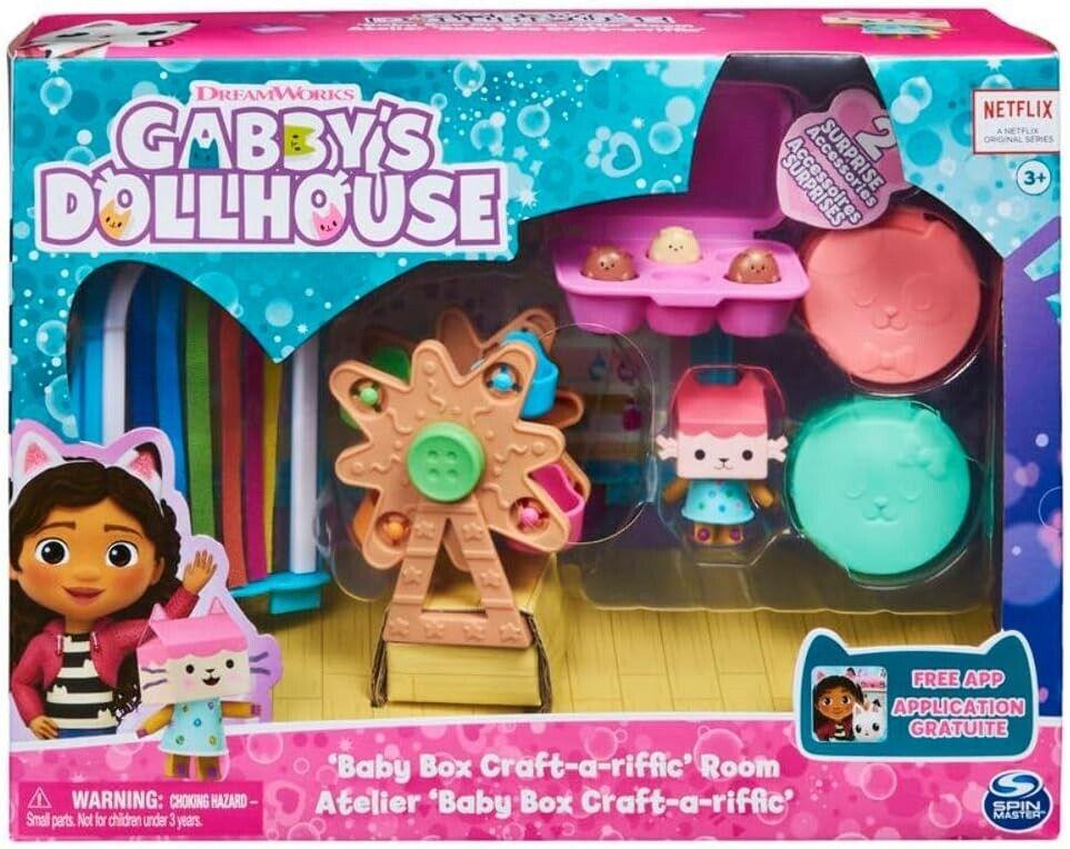 Gabby's Dollhouse Baby Box Craft-A-Riffic Deluxe Room Playset Gabby Play Gift