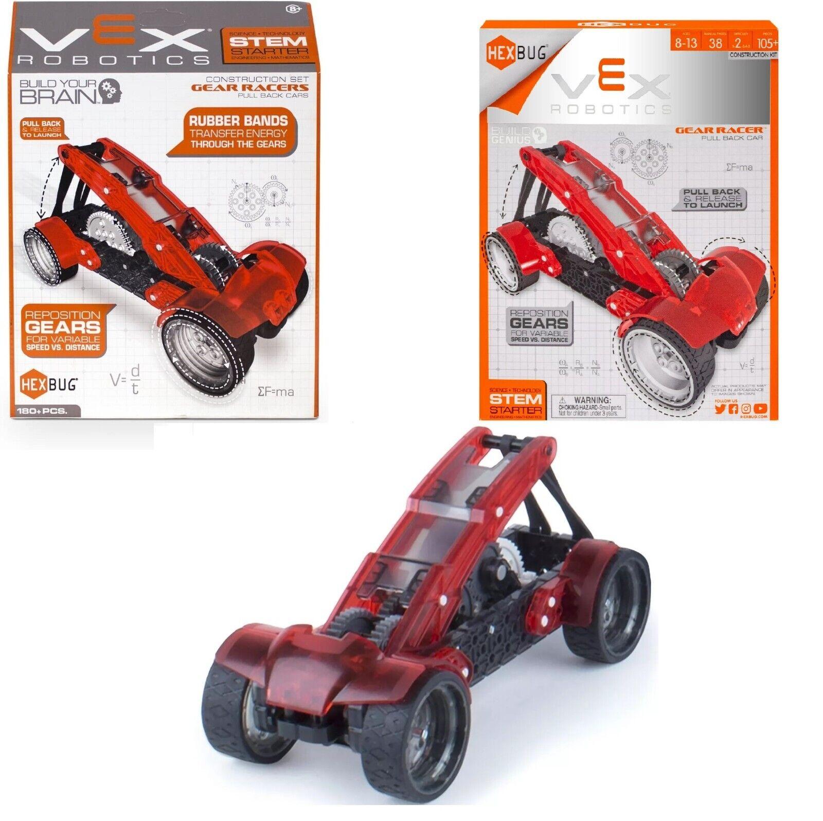 Hexbug Vex Robotics Gear Racers Pull-Back Car Construction Set Ages 8+ Project