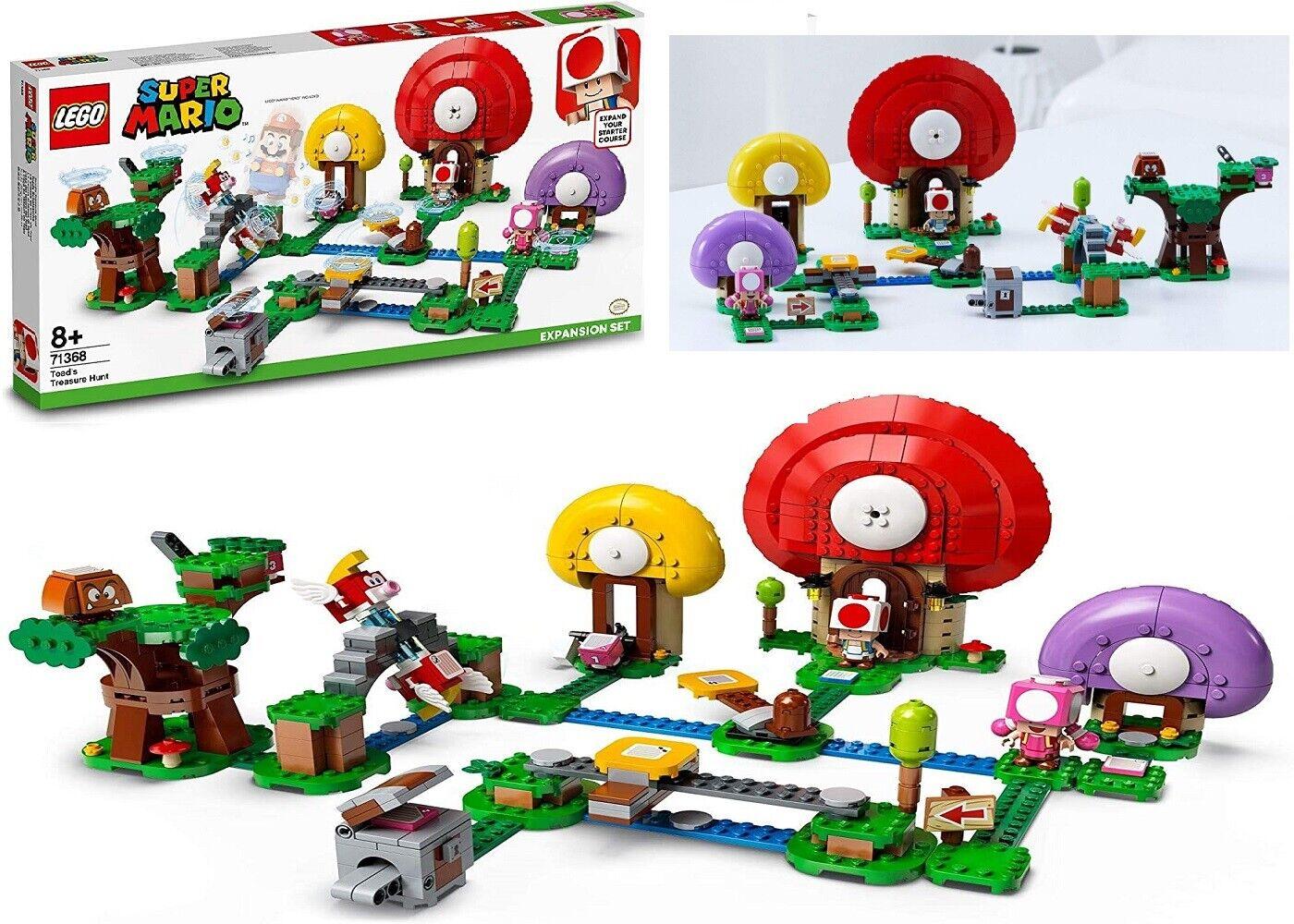 LEGO Super Mario Toad Treasure Hunt Expansion Set 71368 Building Kit Ages 8+ Toy