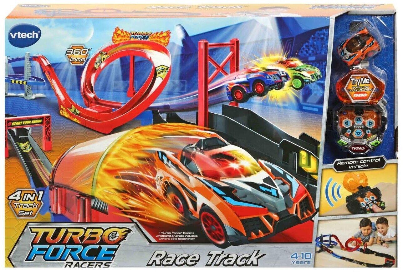 VTech Remote Control Turbo Force Racers Race Track Racer Wristband 4+ Toy Car