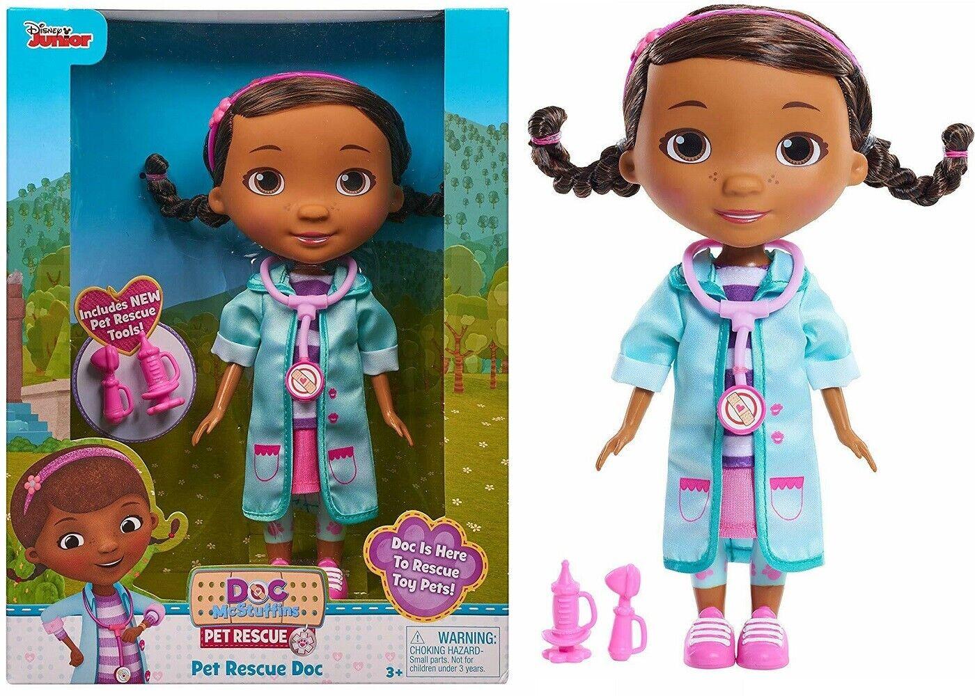 Doc McStuffins Pet Rescue Doc Doll Ages 3+ New Toy Doctor Suit Mobile Play House