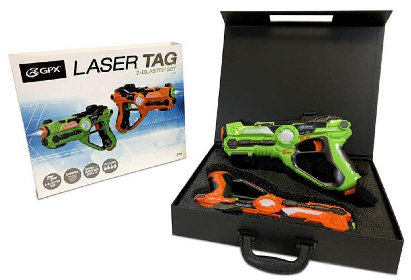 GPX Laser Tag Blasters 2 Pack Ages 8+ Toy Play Fight Gun Gift Set Girls Boys Fun