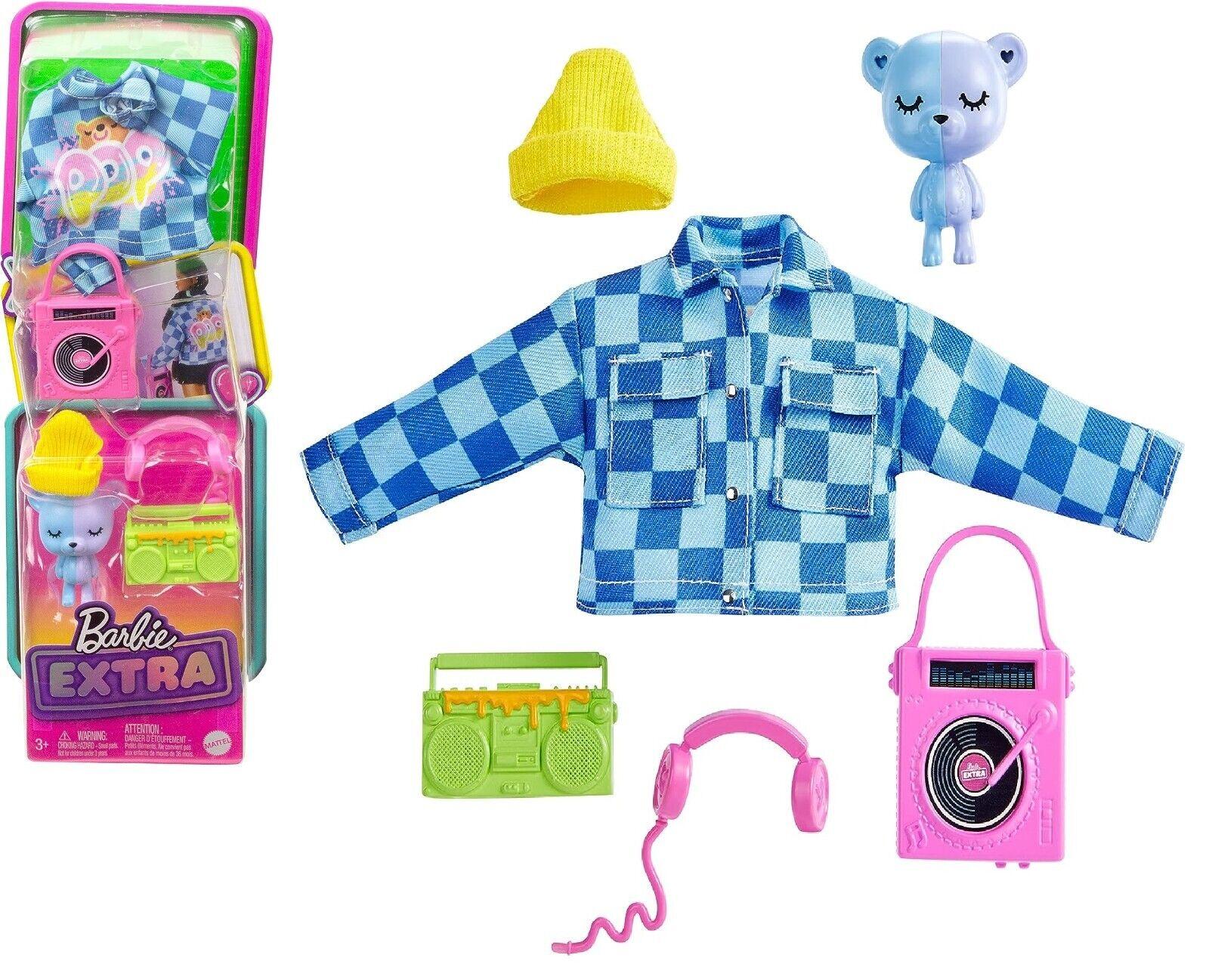 Barbie Extra Pet & Fashion Pack-4 with Pet and Accessories Doll Ages 3+ New Toy