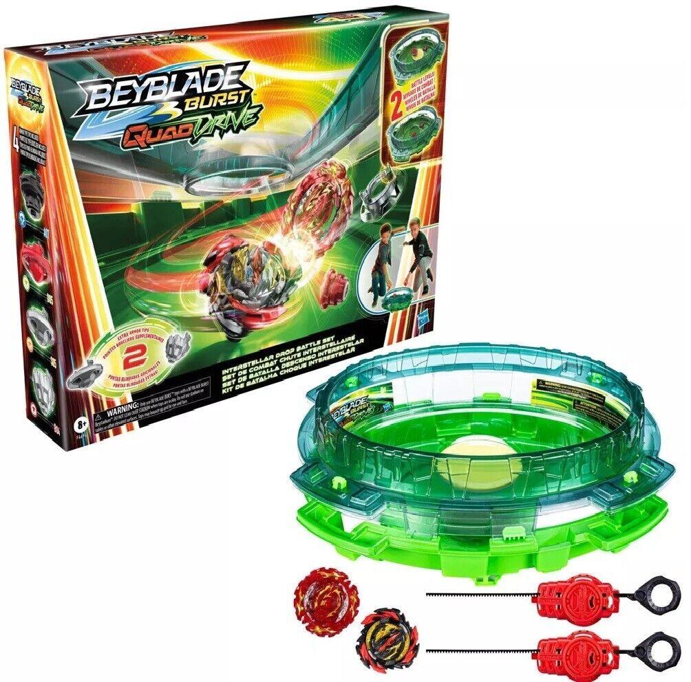 Beyblade Burst QuadDrive Interstellar Drop Beyblade Stadium Battle Set