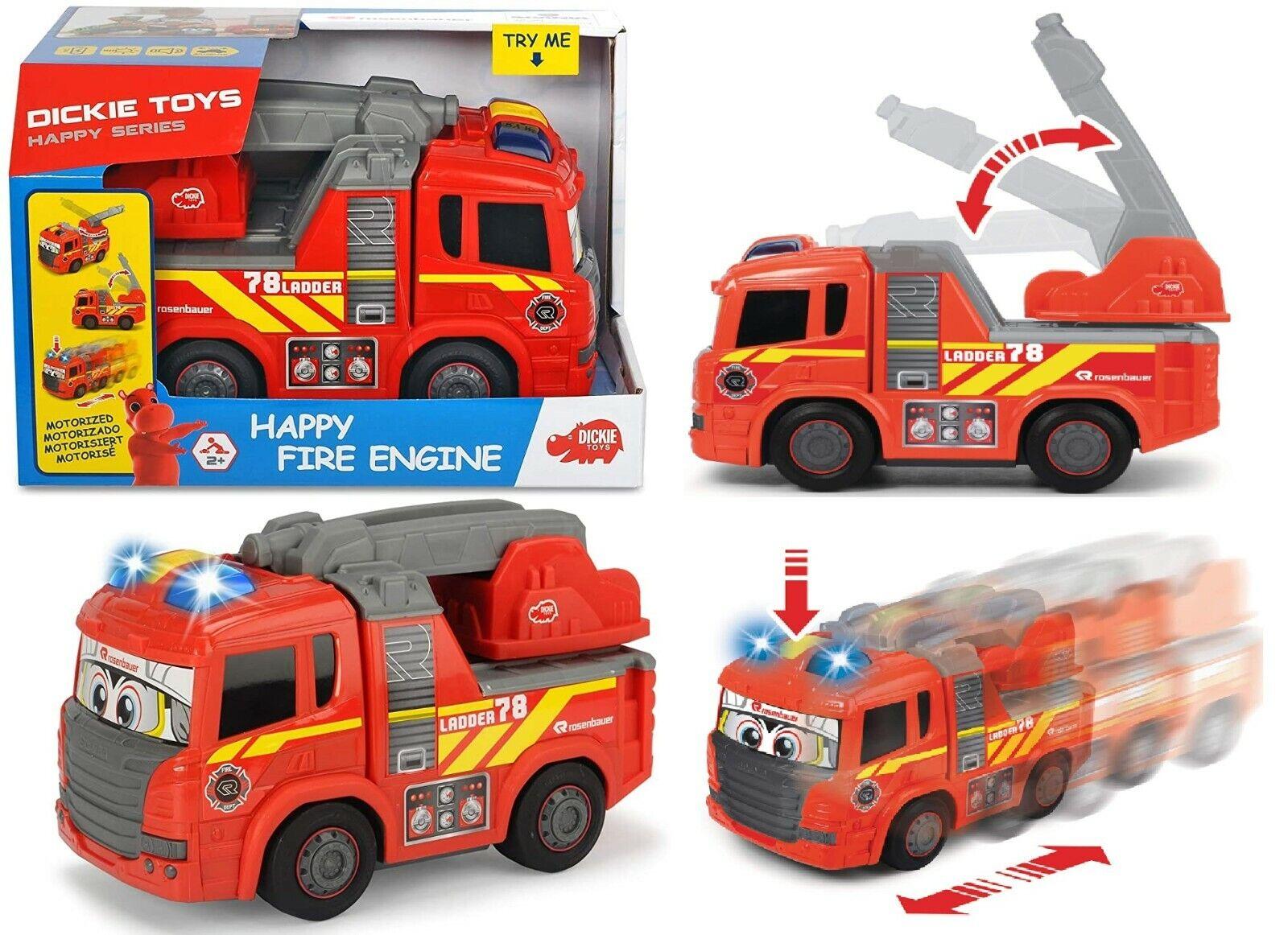 DICKIE TOYS Happy Scania Fire Garbage Truck Ages 2+ Toy Car Van Race Engine Play