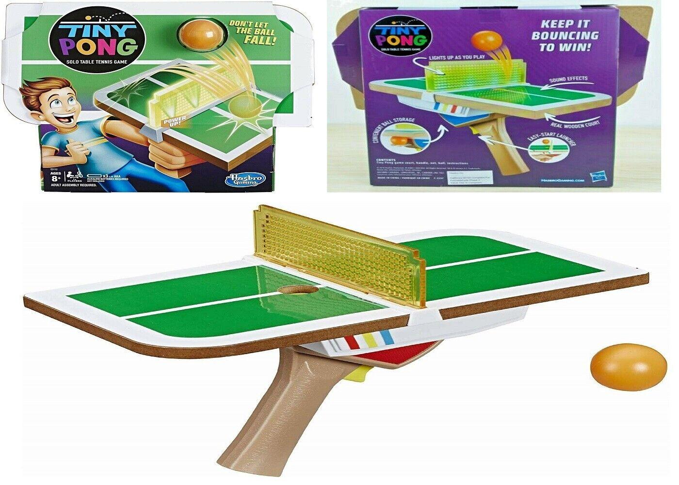 Tiny Pong Solo Table Tennis Kids Electronic Handheld Game Ages 8+ Toy Ball Play