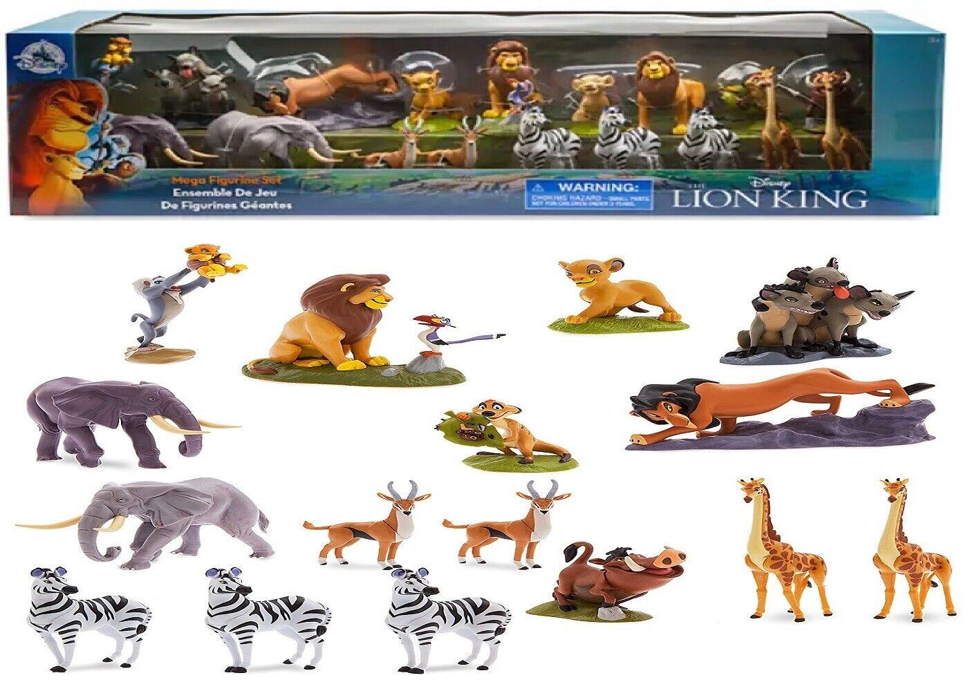 Disney Lion King Mega Figure Play Set 18 Figures Ages 3+ Toy Simba Mufasa Nala