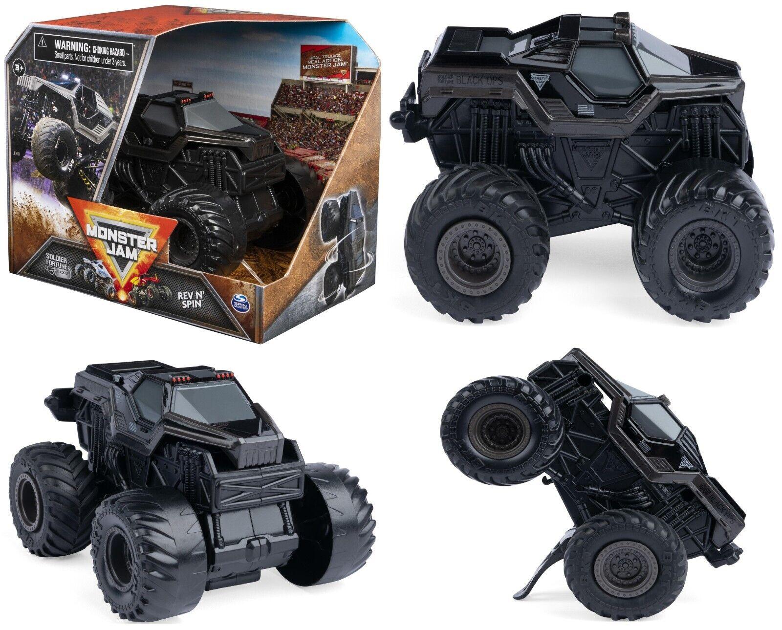 Monster Jam 1:43 Rev 'N Spin Soldier Fortune Truck for Ages 3+