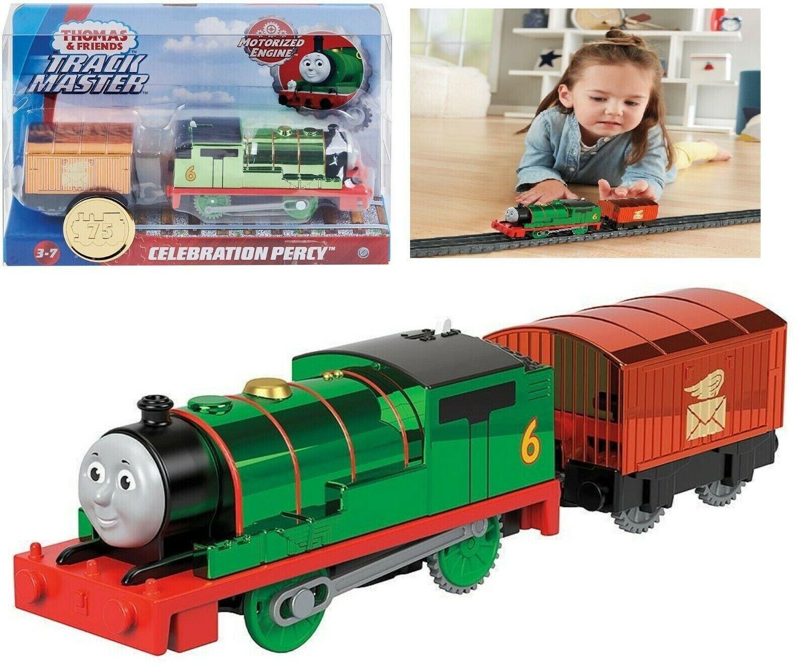 Thomas & Friends Motorised Trackmaster. Celebration Percy Train Engine, Multicolor