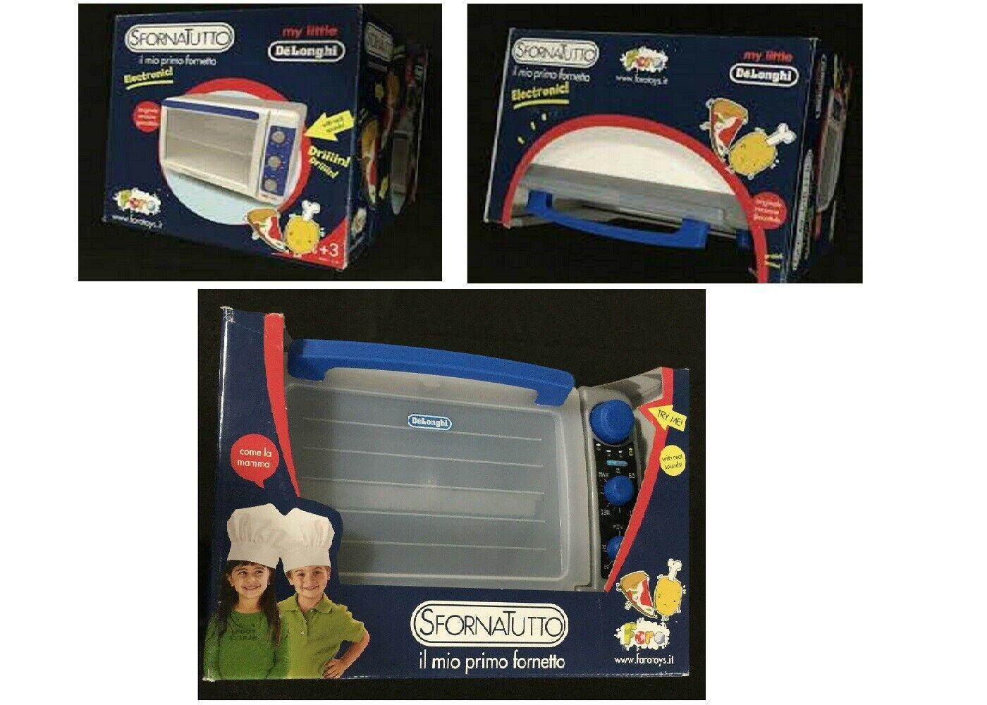 Kitchen Pretend Play Faro Delonghi Mircrowave Oven Cooking Chef Ages 3 Toy Girls