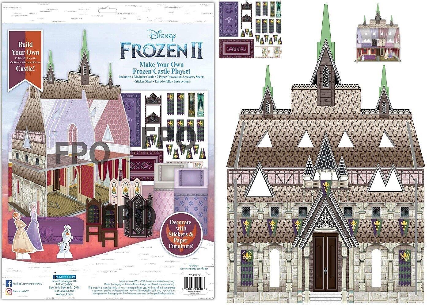 Frozen Make Your Own Castle Playset Ages 6+ Toy Build Dollhouse Doll House Fun
