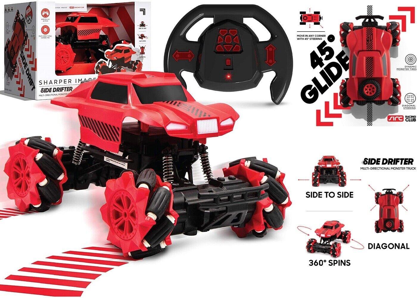 Sharper Image Side Drifter RC Monster Truck Ages 6+ Toy Car Race Drift Tire IR