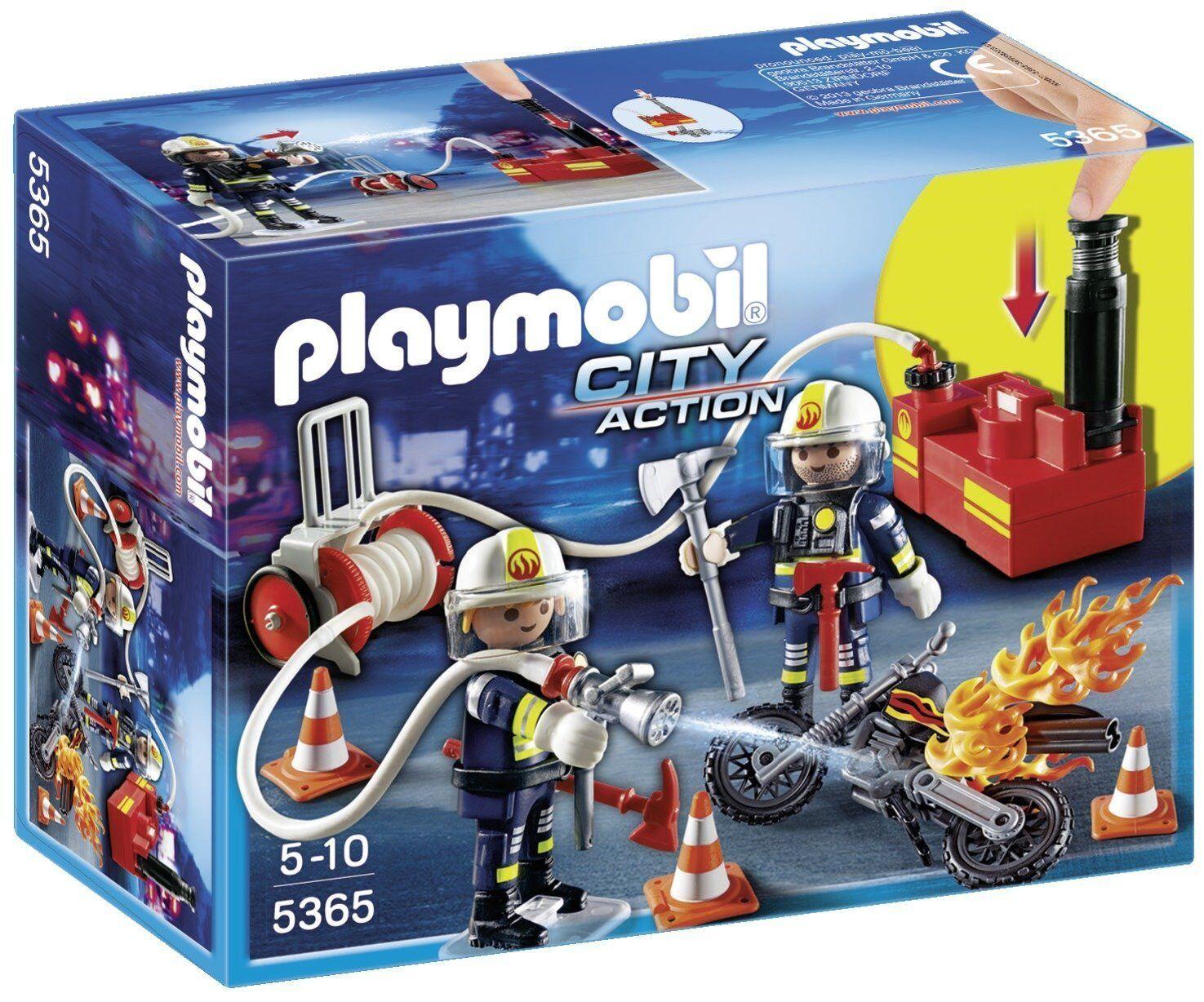 PLAYMOBIL 5365 City Action Fire Brigade Firefighters Water Pump Ages 5+ Toy Gift