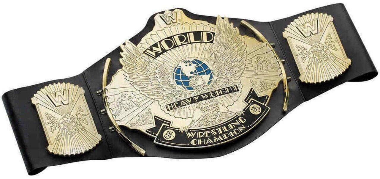 WWE World Heavyweight Championship Belt forAges 8+ Toy Fight Play Ring Trophy Leather